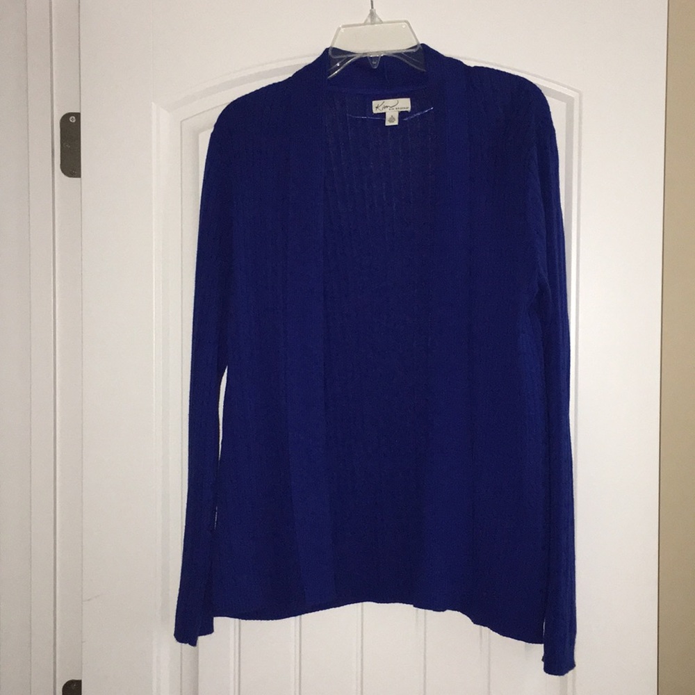 Royal Blue Cardigan Sweater